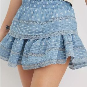 Aerie rock n ruffle mini skirt